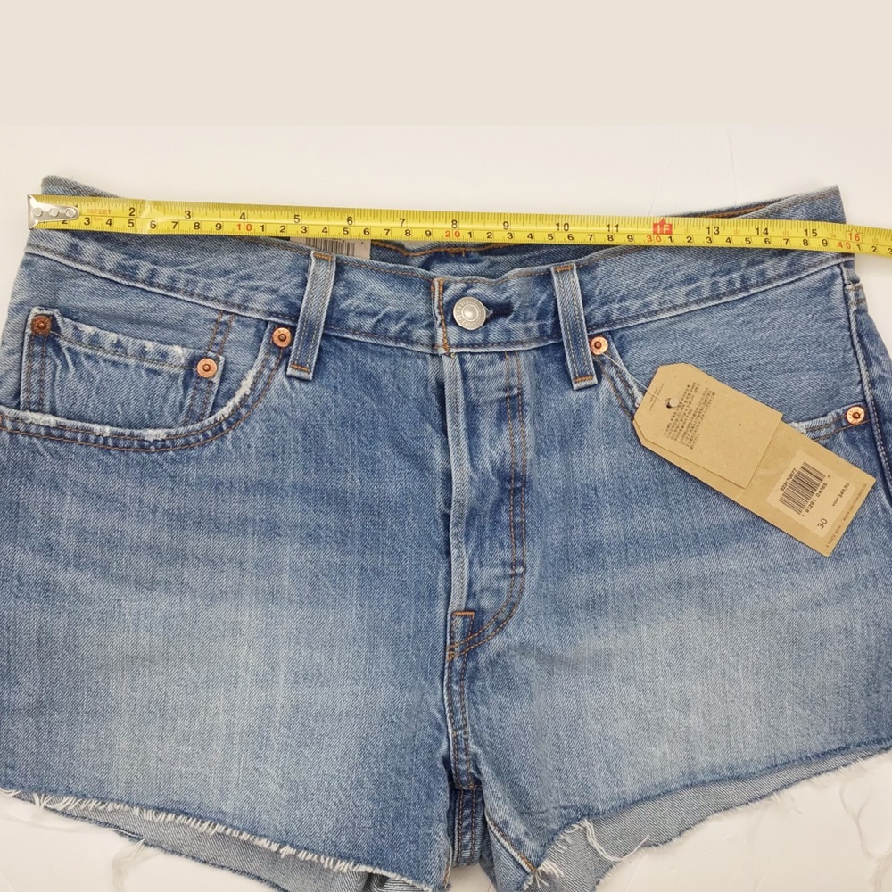 Levi’s 501 Cut Off Button fly Jean Shorts waist 30 - Picture 9 of 9